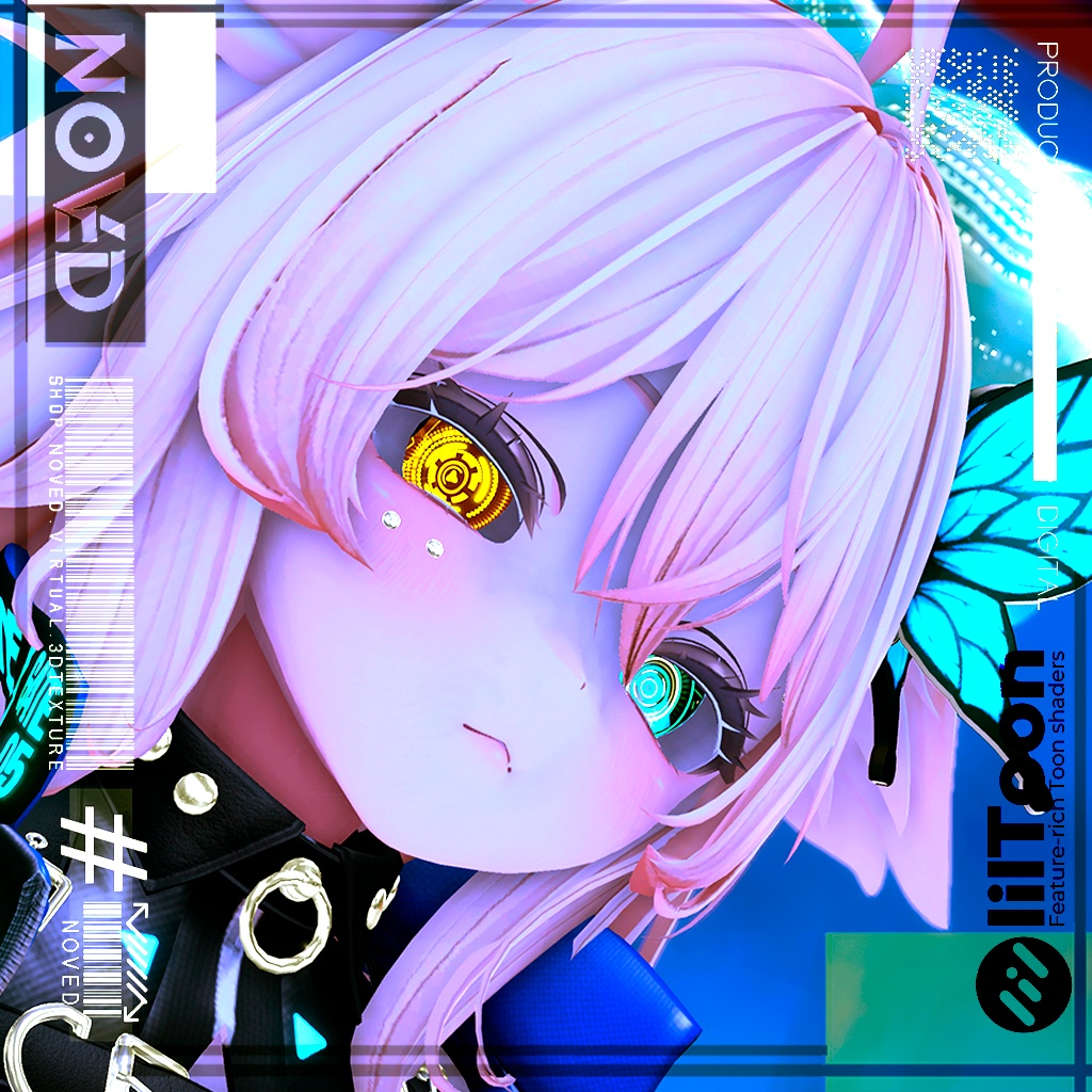 【Cyber HeXeYE/サイバーヘクセ】Eye animation HD texture+3Types BaseColor's