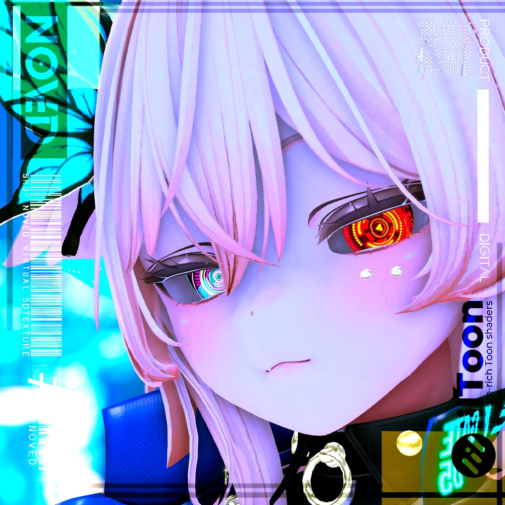 【Cyber HeXeYE/サイバーヘクセ】Eye animation HD texture+3Types BaseColor's