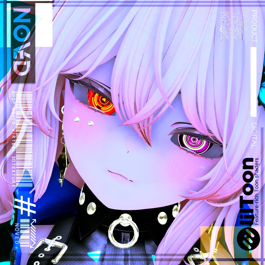【Cyber HeXeYE/サイバーヘクセ】Eye animation HD texture+3Types BaseColor's