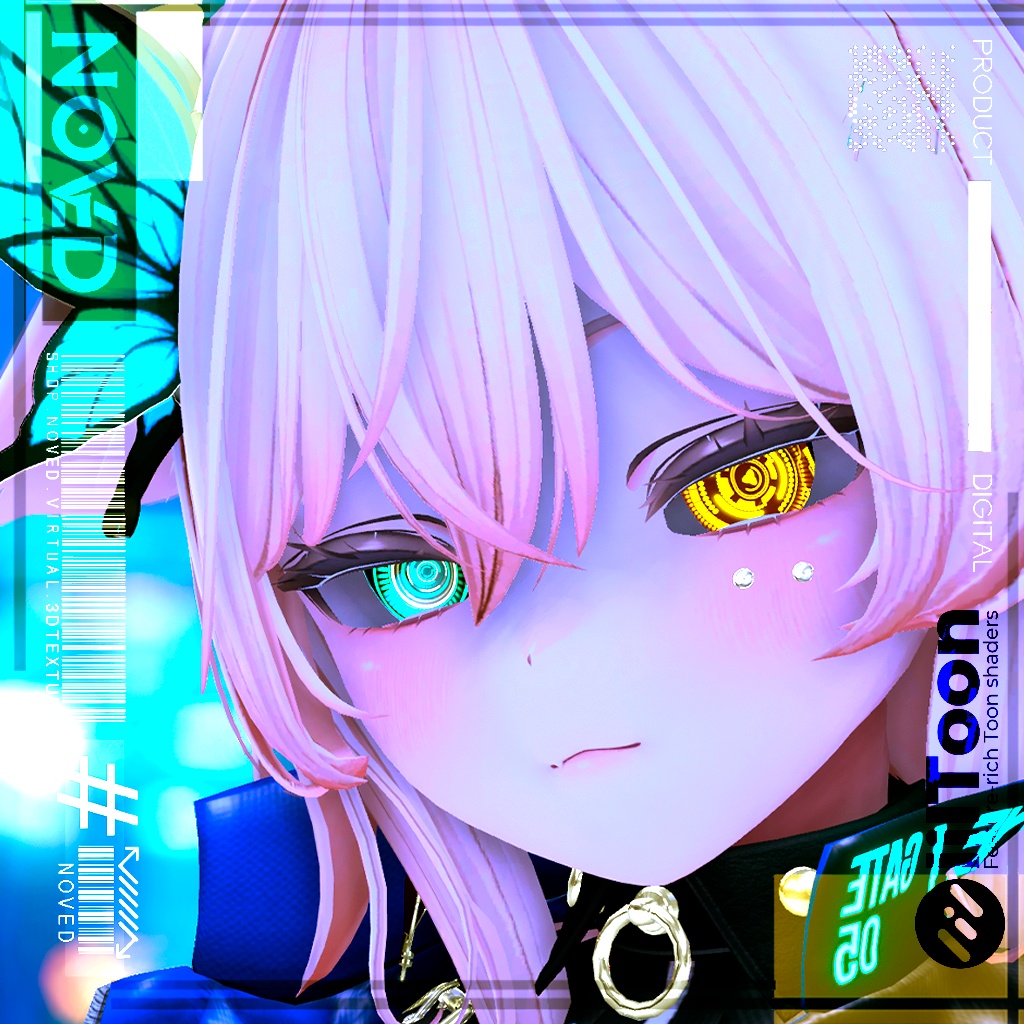 【Cyber HeXeYE/サイバーヘクセ】Eye animation HD texture+3Types BaseColor's