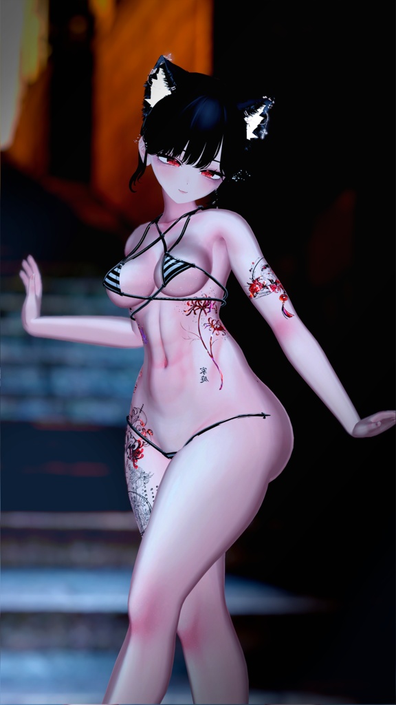 【Crimson Fox/紅の狐】16AvatarsSupport/4k Textures 入れ墨 *テクスチャ* /HD