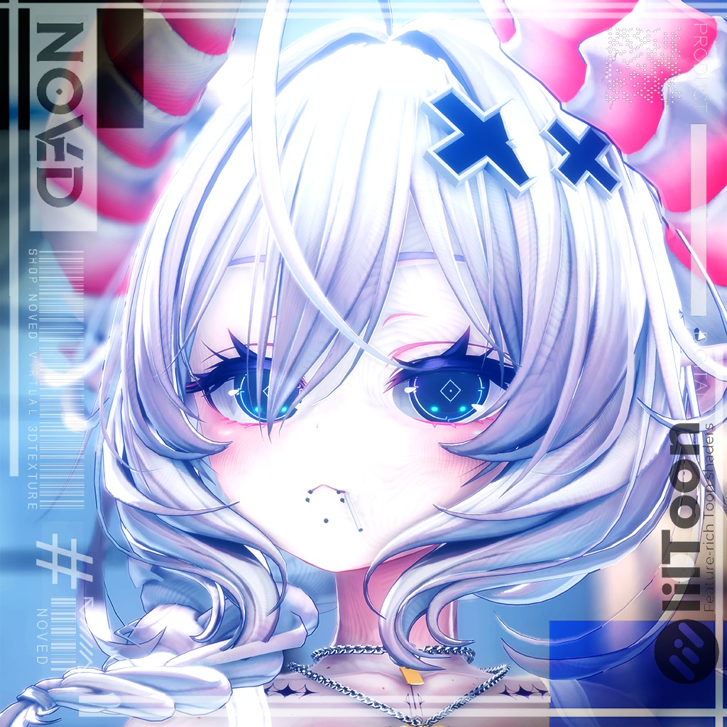 【Cyber HoloPulseV2/サイバーホロパルス】Eye animation HD texture+5Types BaseColor's