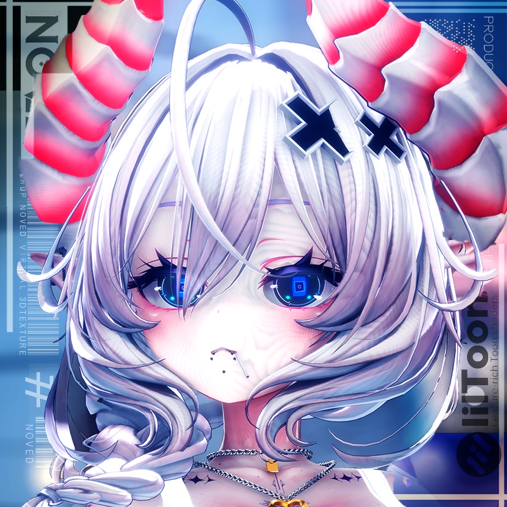 【Cyber HoloPulseV2/サイバーホロパルス】Eye animation HD texture+5Types BaseColor's
