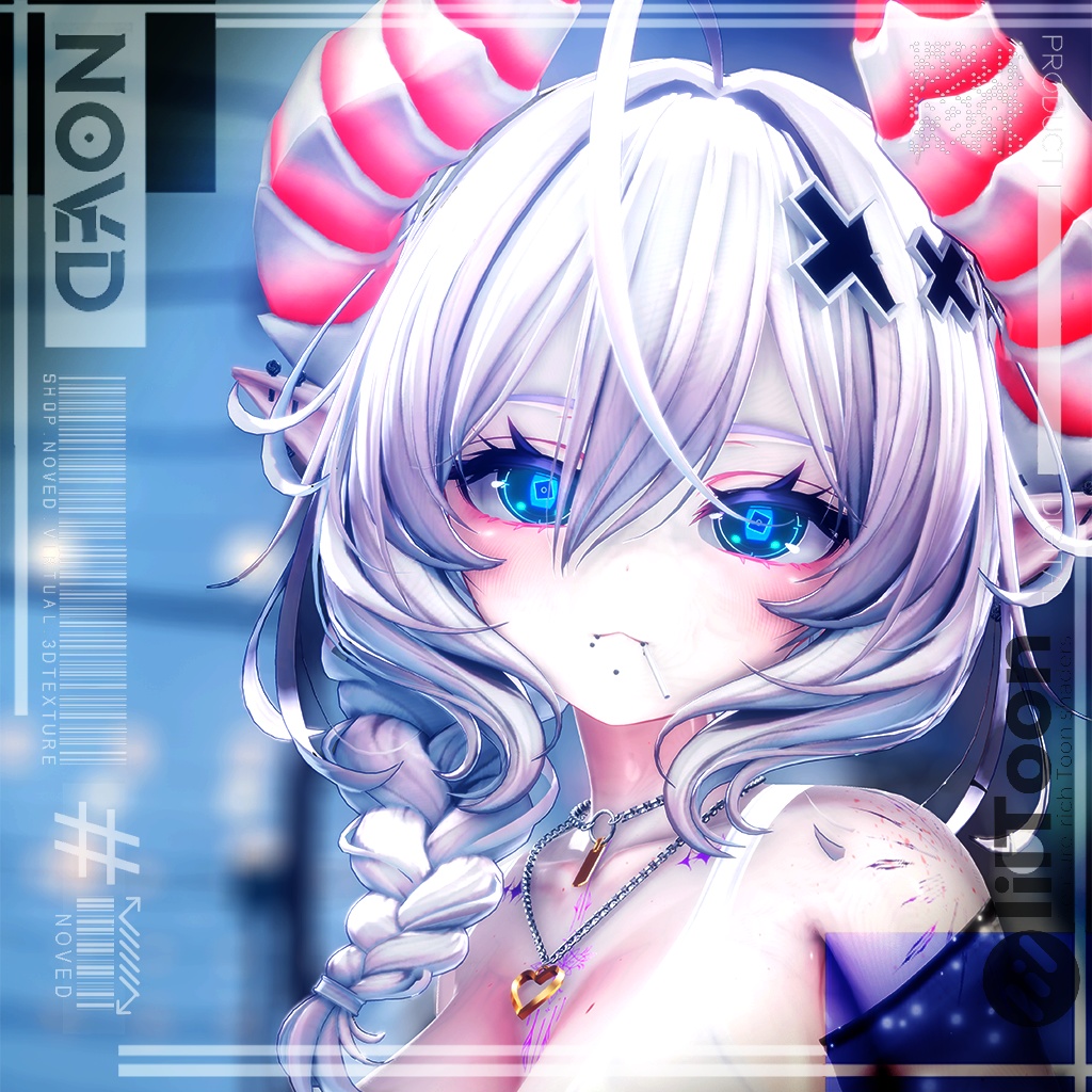 【Cyber HoloPulseV2/サイバーホロパルス】Eye animation HD texture+5Types BaseColor's