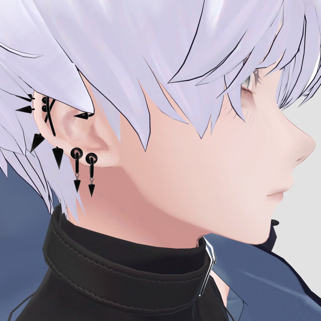 【水瀬対応】Great Spike Earrings ver minase