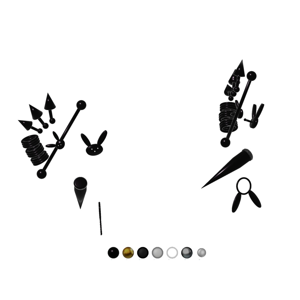 50%SALE【Alué対応】Great Earring Set【VRC想定】