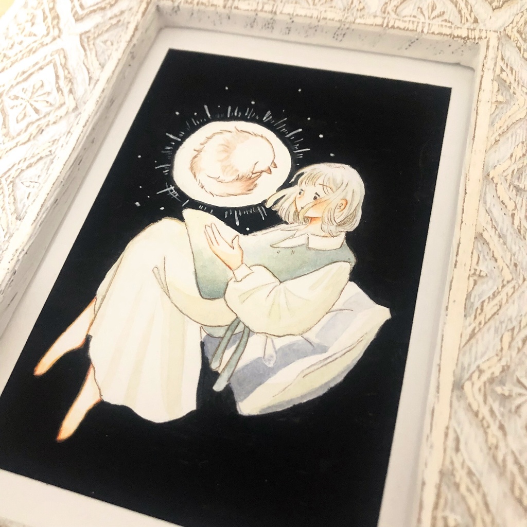 水彩原画 「dreaming of dawn」