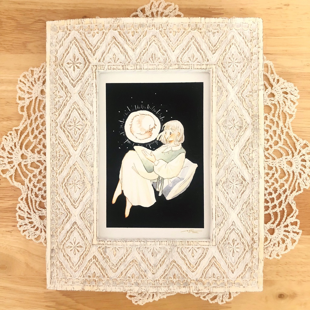 水彩原画 「dreaming of dawn」