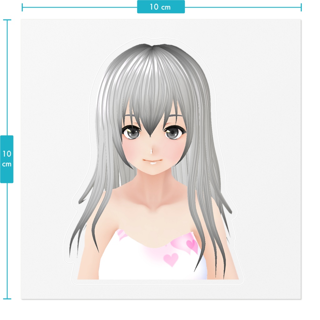 花月虹彩カッティングステッカー透明タイプ