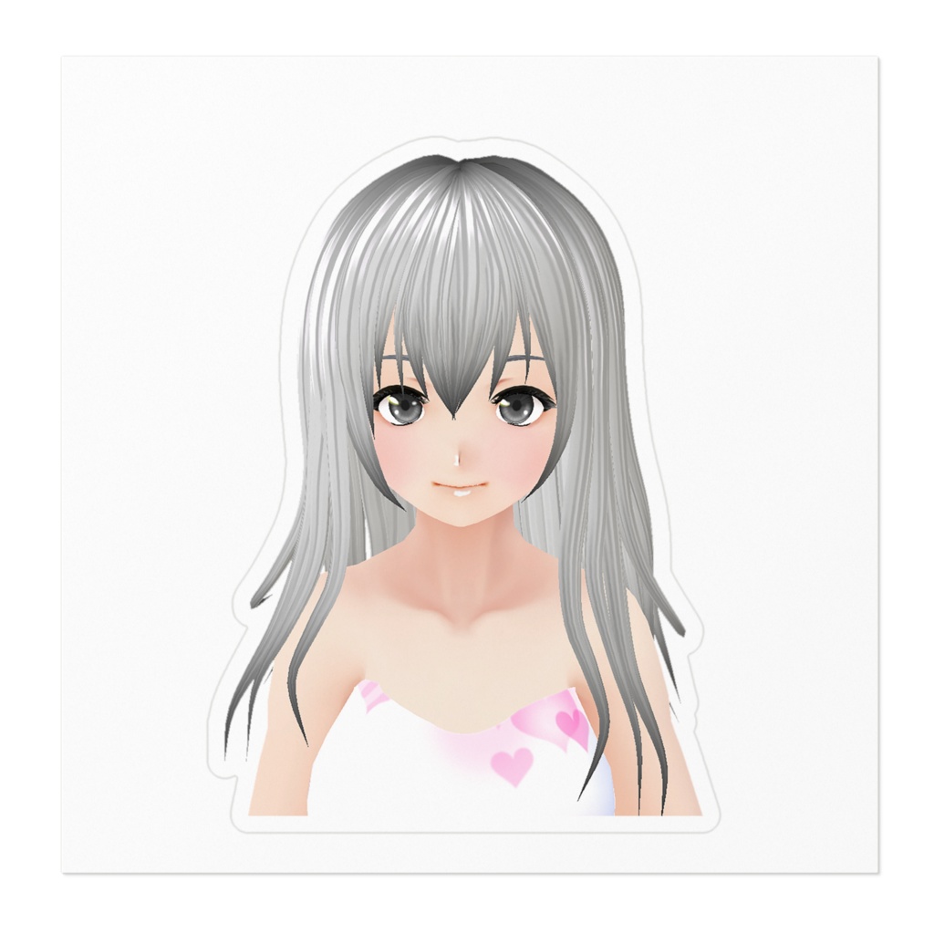 こあ白カッティングステッカー