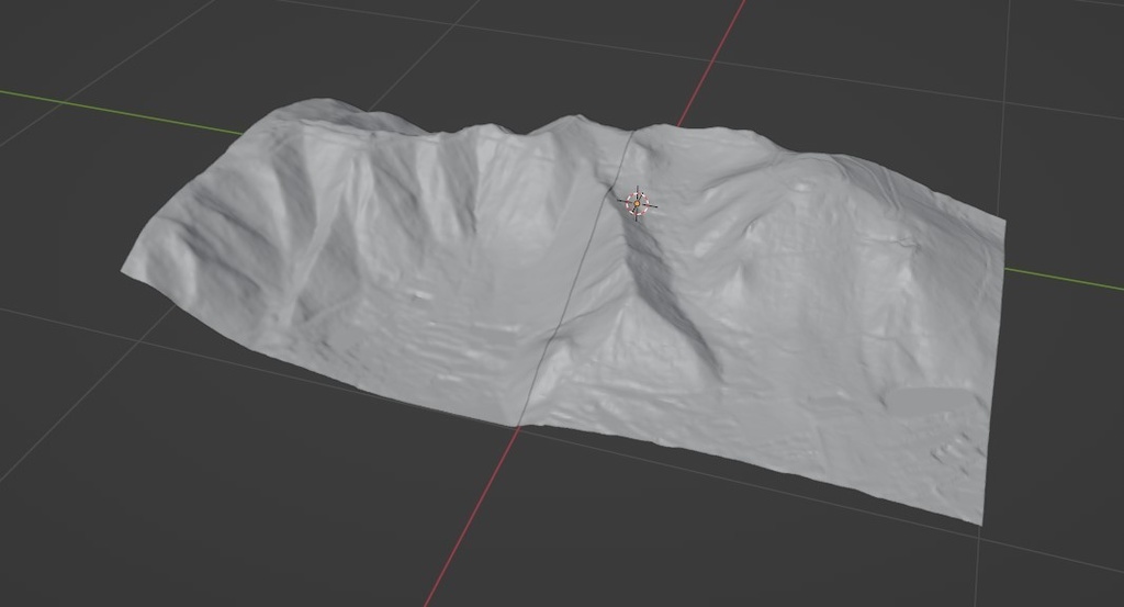 blender add-on Geo-Dem-Mesh プレビュー版