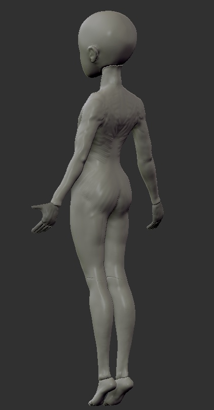 Zbrushcore フィギュア用ベースモデル 01