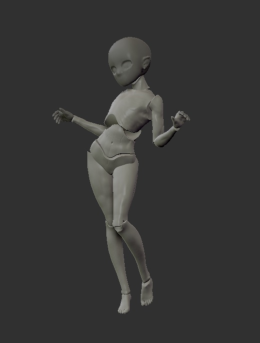 Zbrushcore フィギュア用ベースモデル 01