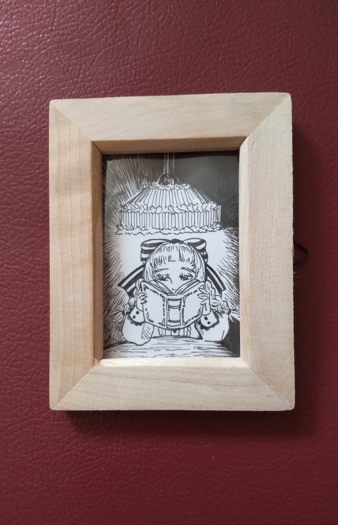 額装ミニ原画『私の好きなコト』