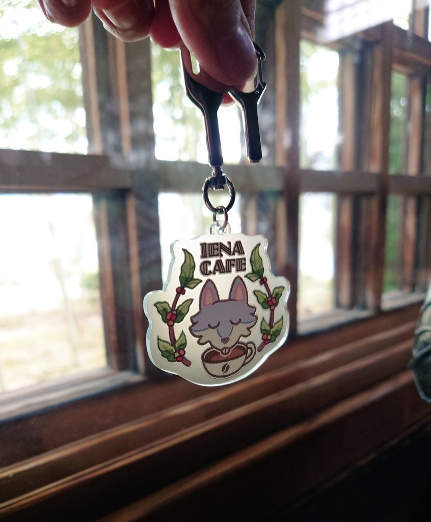 IENACafeロゴアクキー