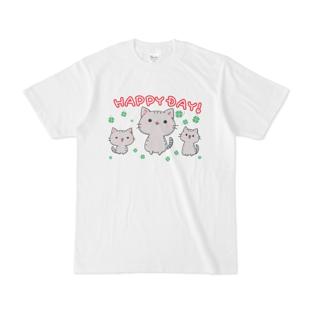 にゃんこ三姉妹HAPPY DAY!Tシャツ