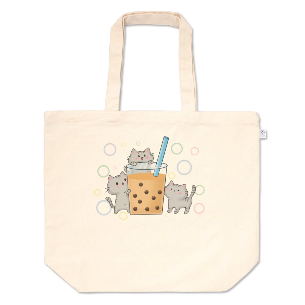 にゃんこ三姉妹タピオカトートバッグ