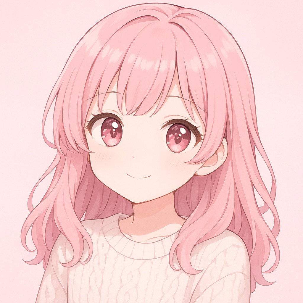 Pastel Pink Girl Icon｜ふんわり可愛いAI女の子アイコン