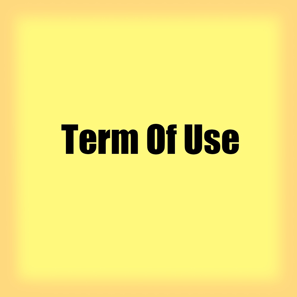 Term Of use