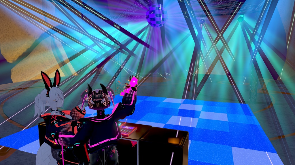 Vrc avatar DJ system (can mixing) vrc DJ 시스템 입니다 실제로 믹싱 가능합니다