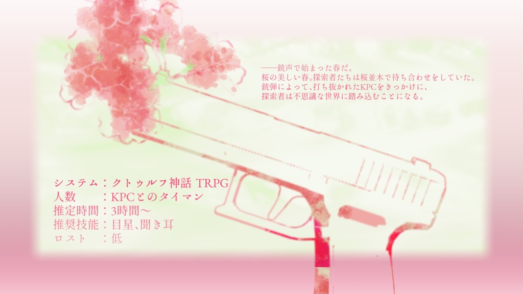 【CoC】春と銃弾