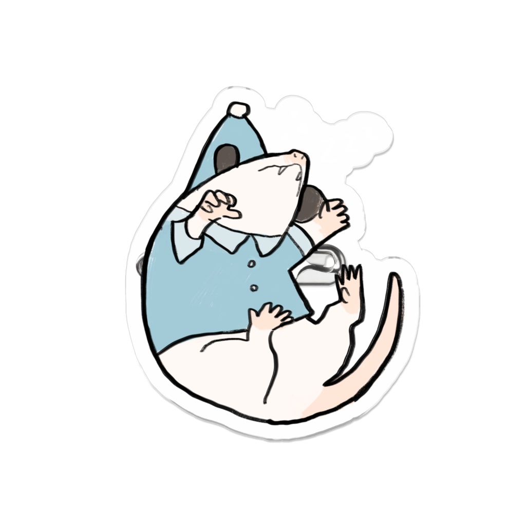 オポッサム アクリルバッジ opossum