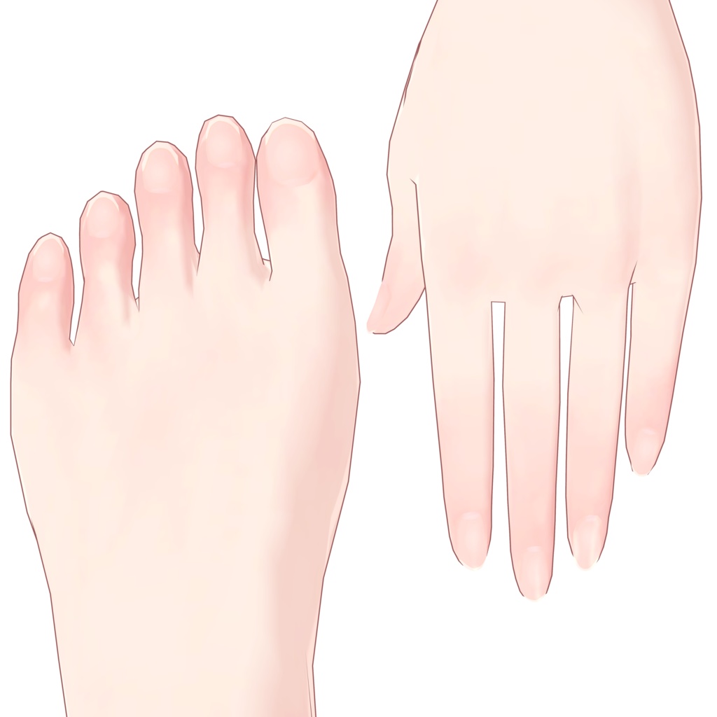 【アングラの子/SS_A01_Body】Bare Nails【素爪ネイル】