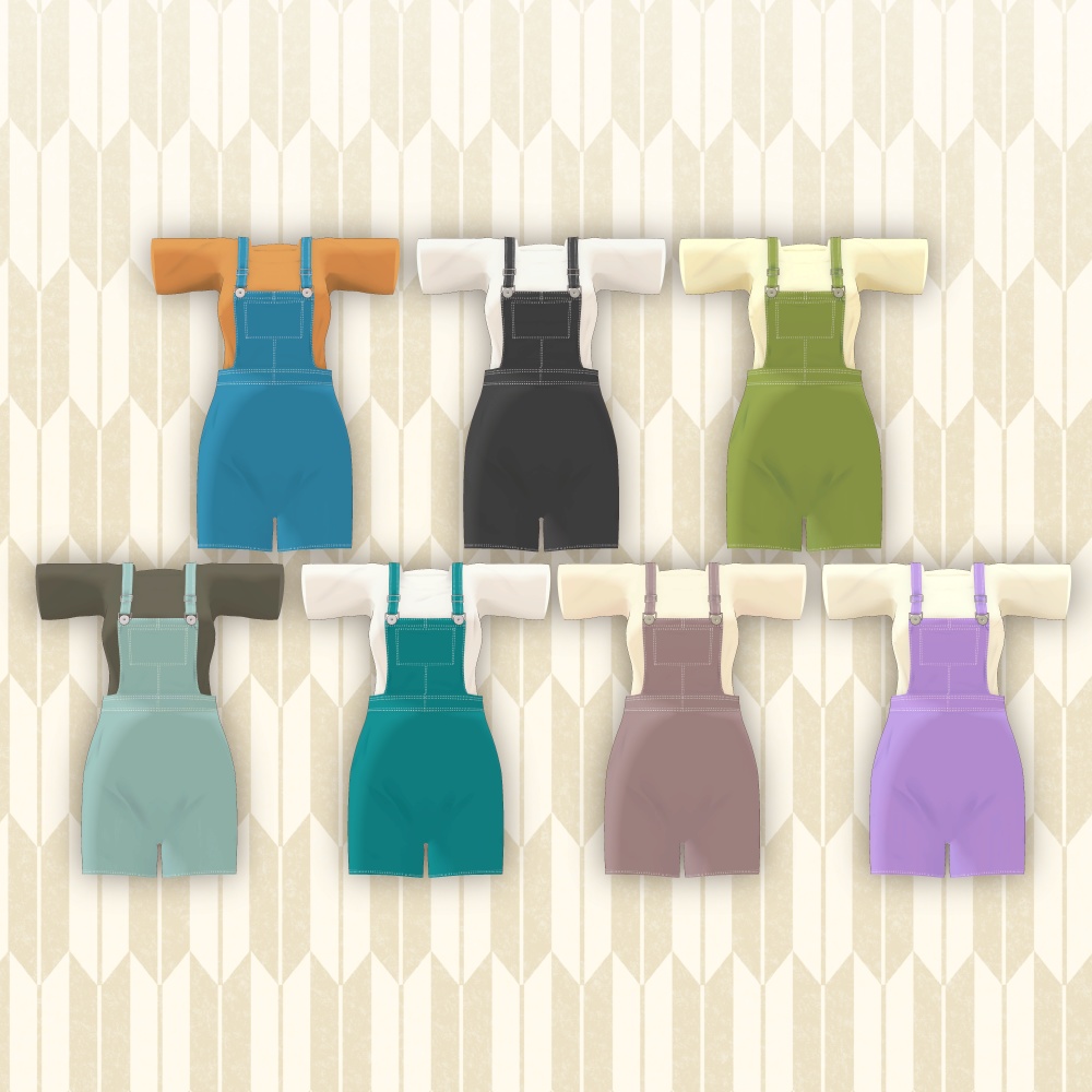 【御咲ライネ対応】サロペット&Tシャツコーデ