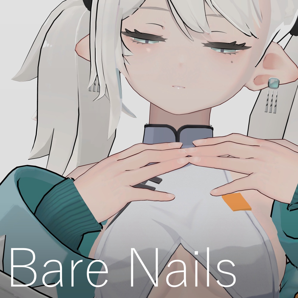 【龍のヨルちゃん】Bare Nails【素爪ネイル】