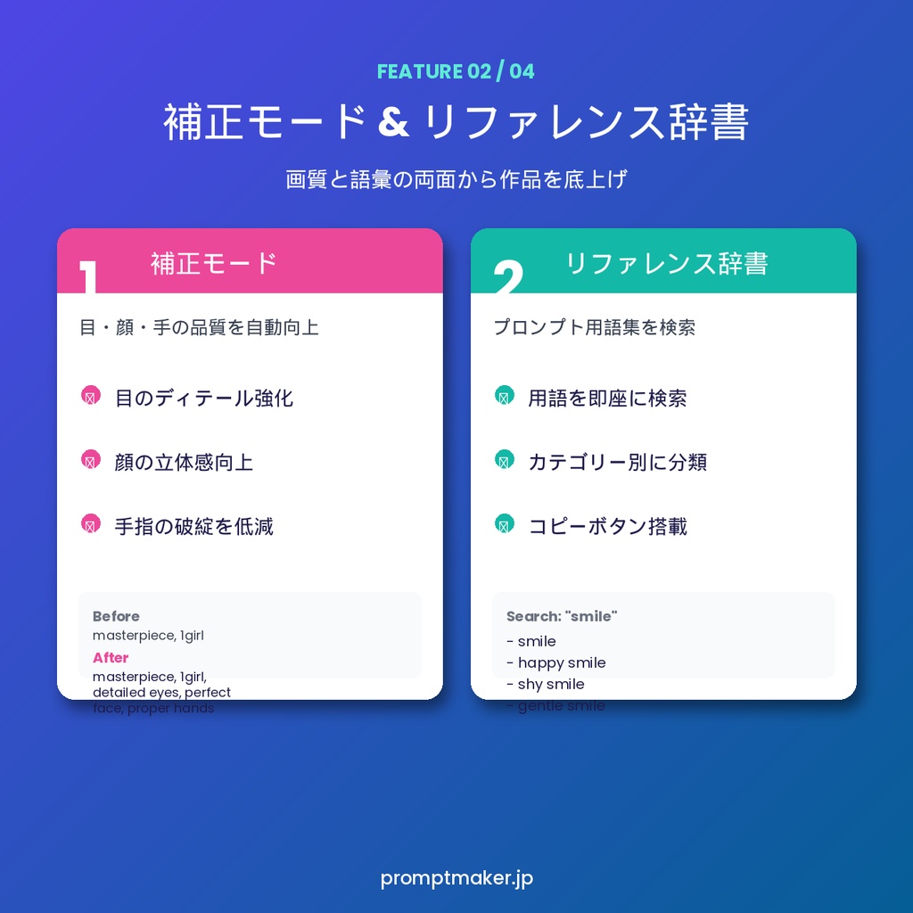 PromptMaker v4 - Stable Diffusion プロンプト作成ツール【上位版】