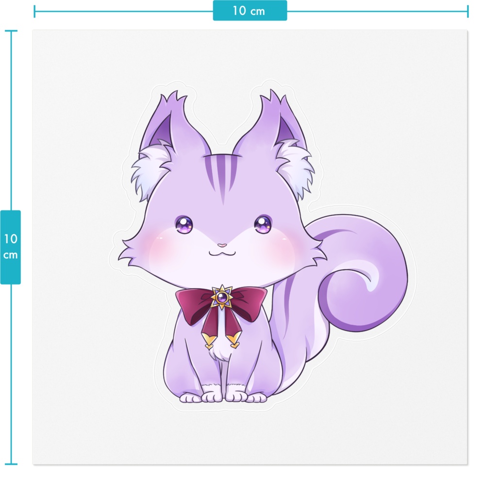 藤乃きりん&りすにゃうちゃんステッカー