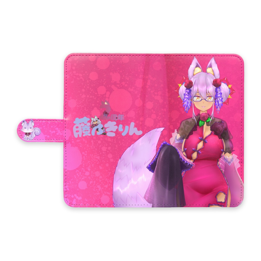 再販　藤乃きりん２周年記念新衣装デザイン手帳型androidケース