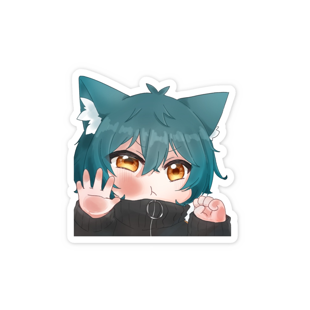 スマホステッカー『張り付きまろさん』