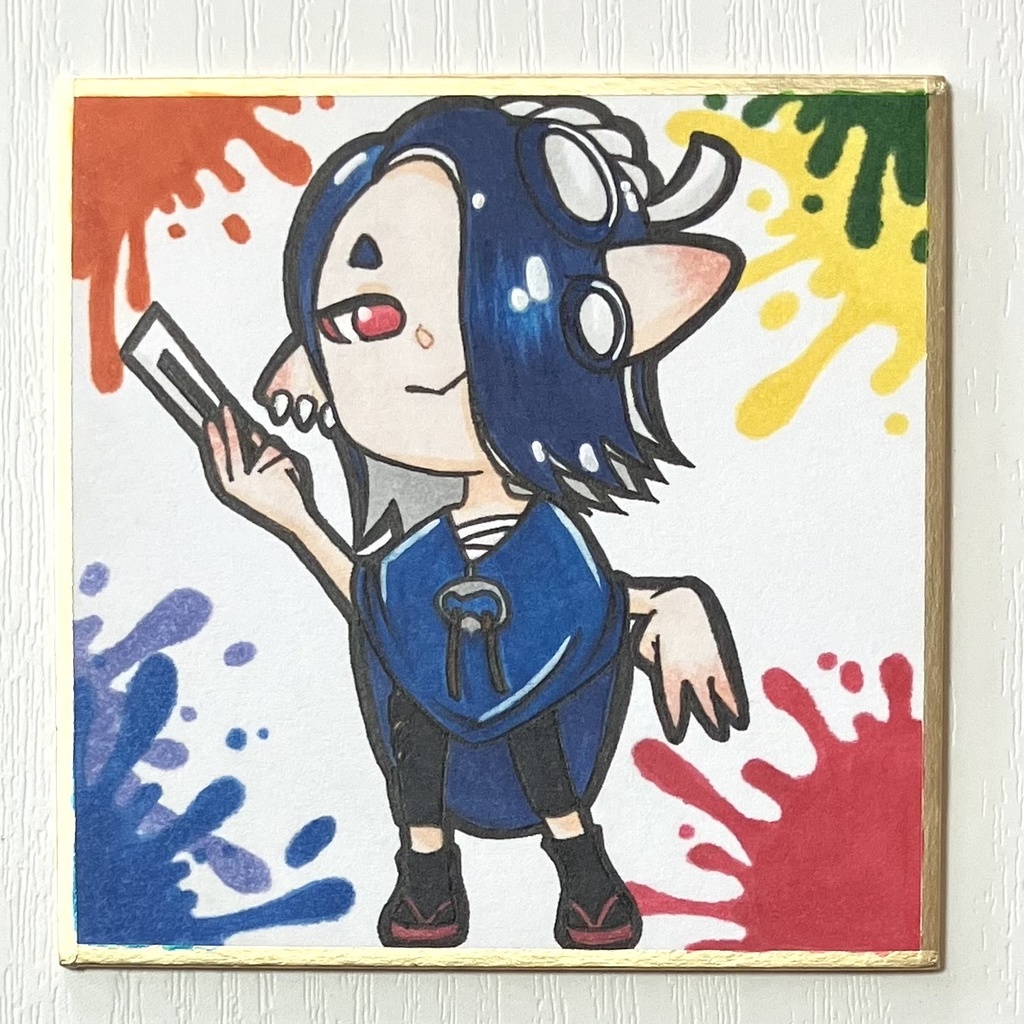 手描きイラスト 同人 フウカ(スプラトゥーン) １点物原画
