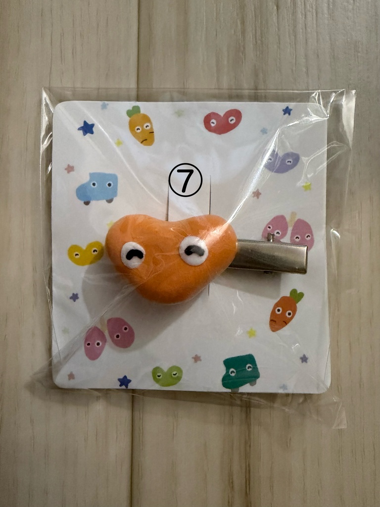 しまぼうの前髪クリップ ハートちゃん