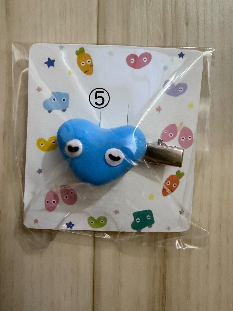 しまぼうの前髪クリップ ハートちゃん