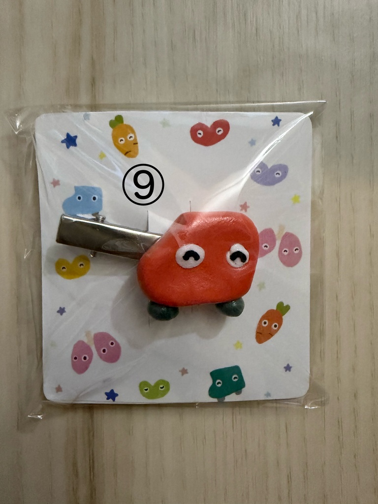 しまぼうの前髪クリップ くるまちゃん