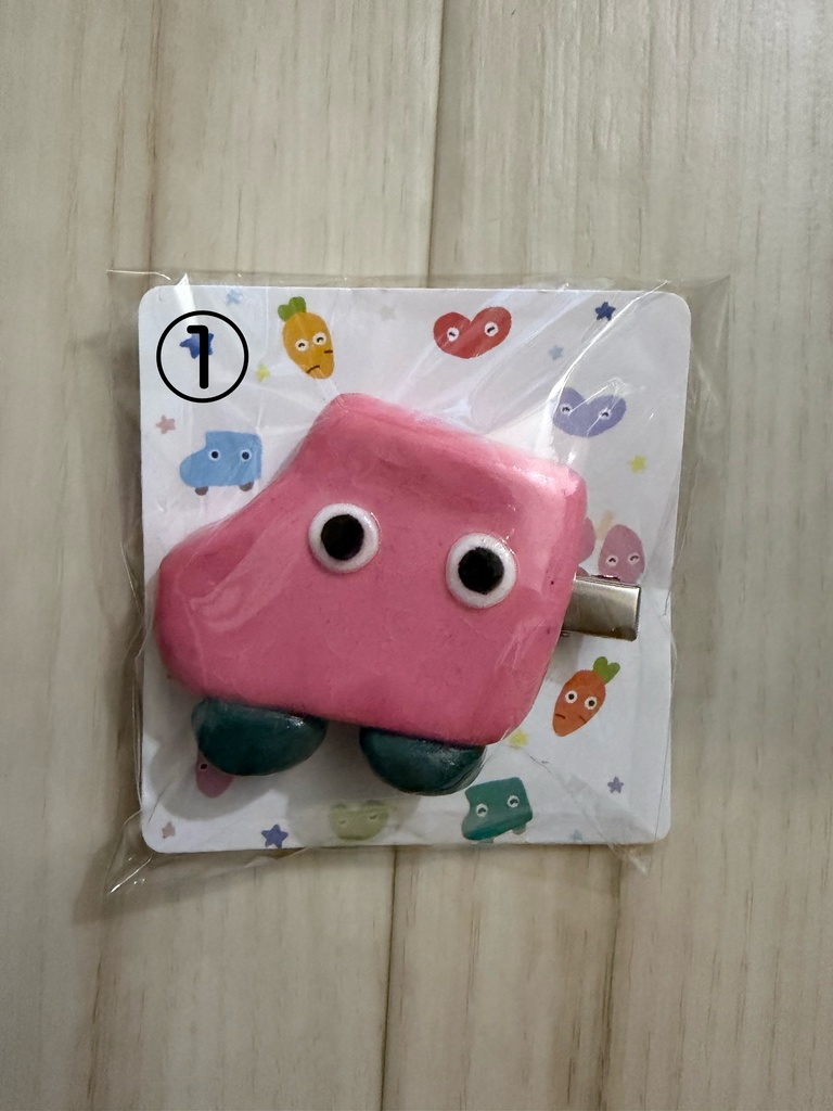 しまぼうの前髪クリップ くるまちゃん