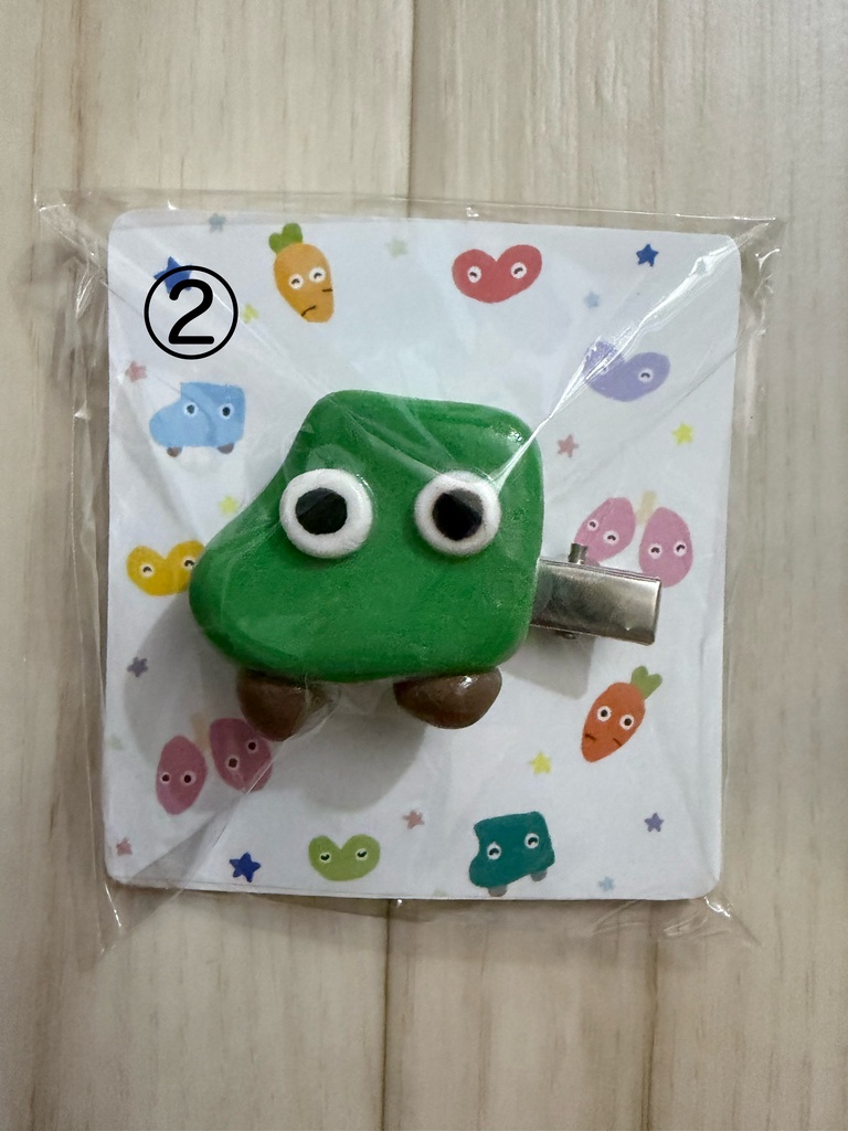 しまぼうの前髪クリップ くるまちゃん