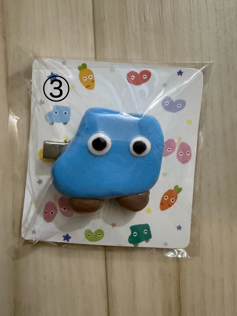 しまぼうの前髪クリップ くるまちゃん