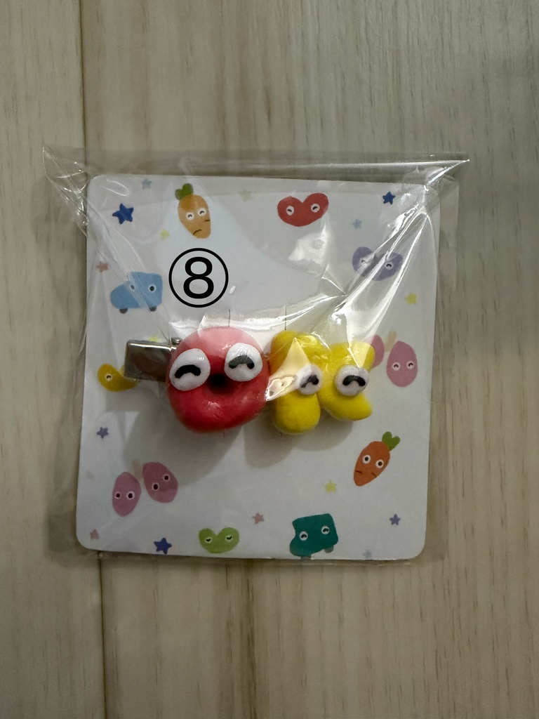 しまぼうの前髪クリップ くるまちゃん