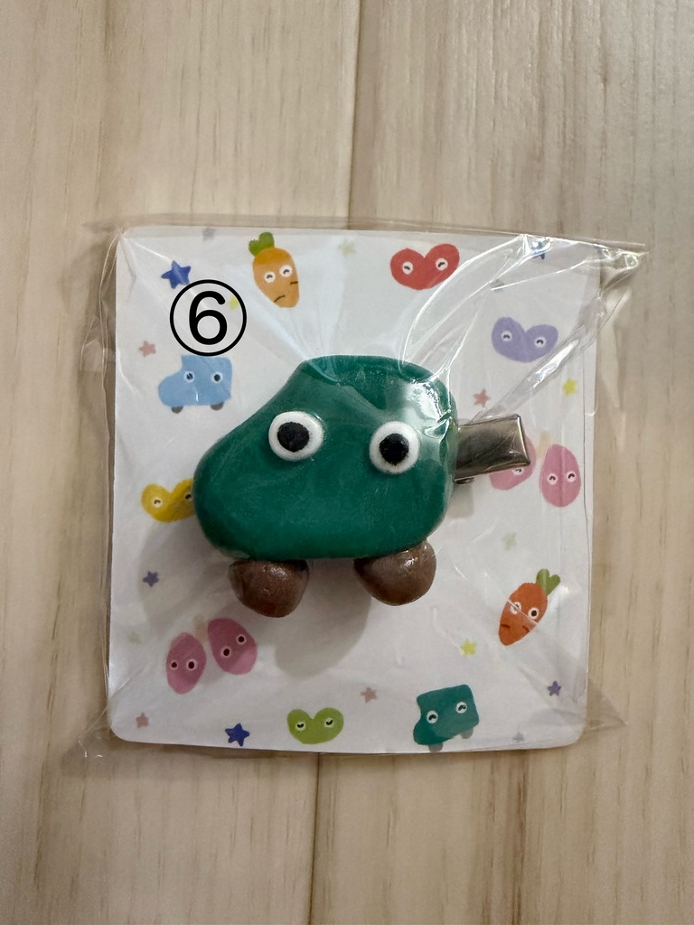 しまぼうの前髪クリップ くるまちゃん