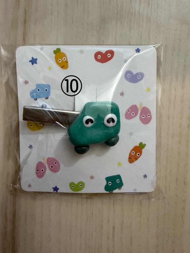 しまぼうの前髪クリップ くるまちゃん