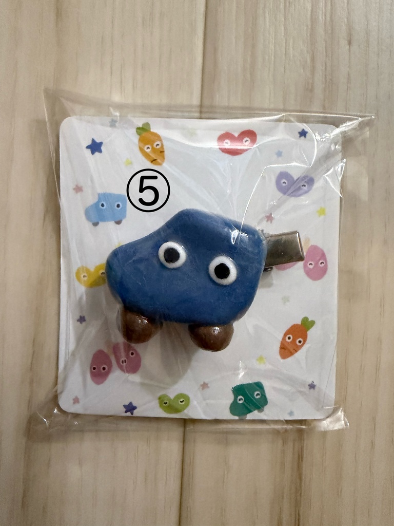 しまぼうの前髪クリップ くるまちゃん