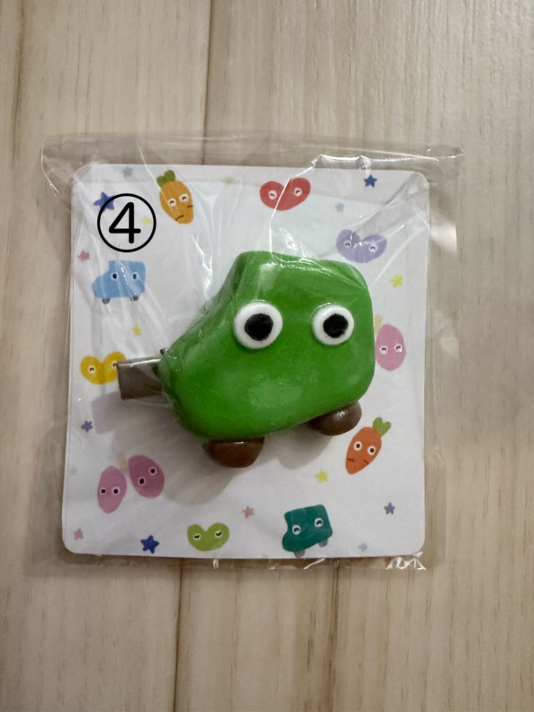 しまぼうの前髪クリップ くるまちゃん