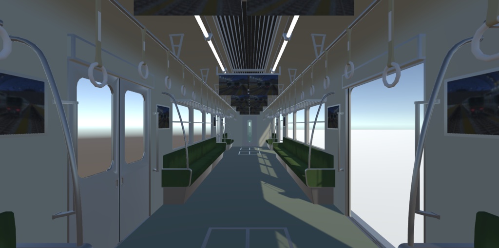 【3Dモデル】N2100系モノレール+レールセット