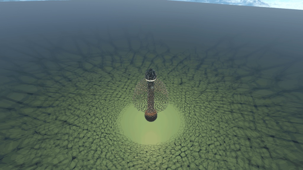 キヌガサタケのランプ【VRChat向けギミック付き】