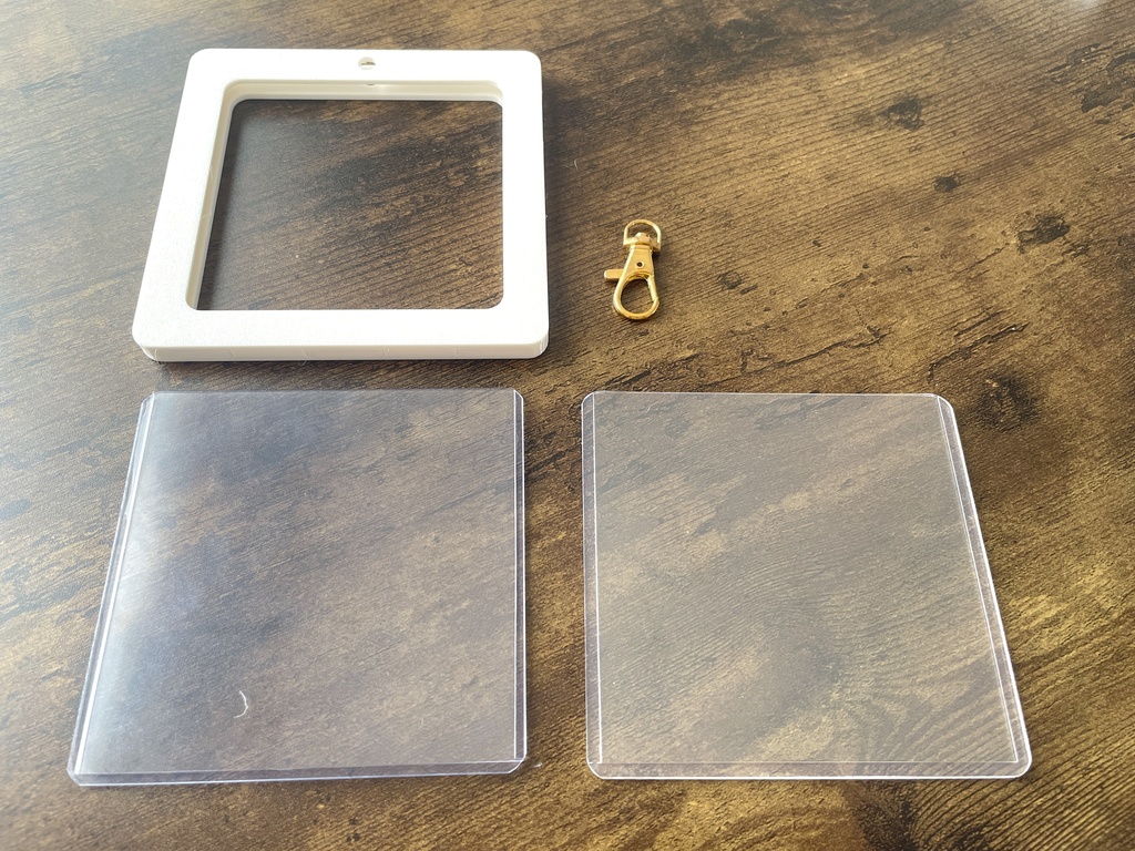 両面90mmコースター 四角