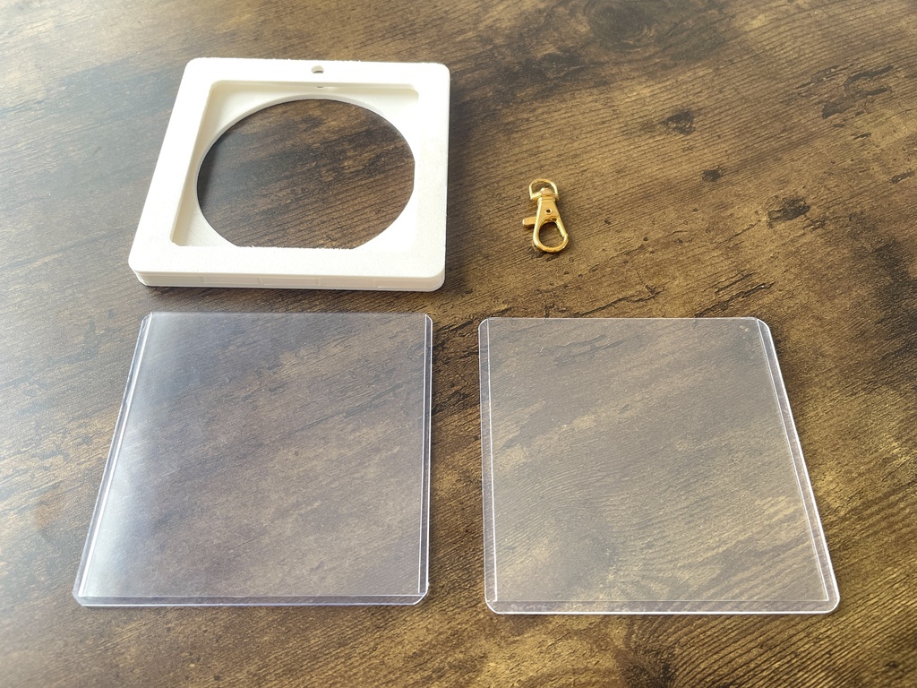 両面90mmコースター 四角&丸