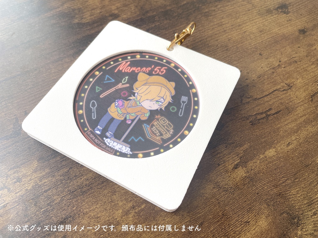 両面90mmコースター 四角&丸